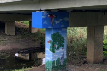 Water Gauge - Skipton Bridge Mural